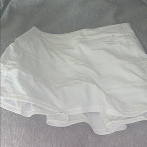 White Lululemon tennis skirt